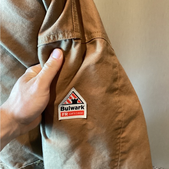 Mens Bulwark FR jacket brown CAT 3 2112 size 4xl - Picture 3 of 6
